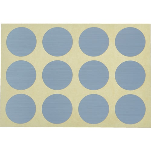 衝突防止シール 丸型30Φ ヘアライン銀艶