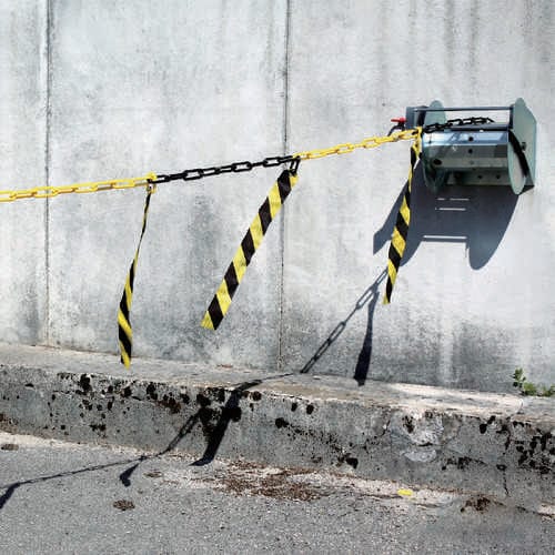 注意喚起プラチェーンリボン バリアチェーン