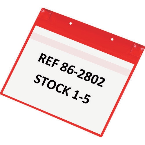 PVCポケット(マグネットタイプ)A4横型 レッド