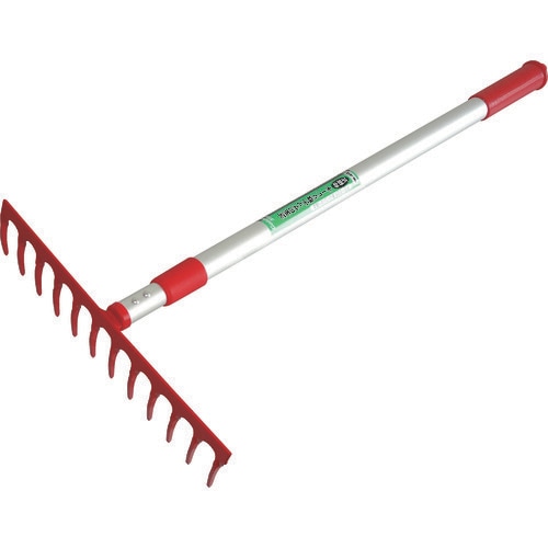 芝生のサッチ取りレーキ 伸縮式