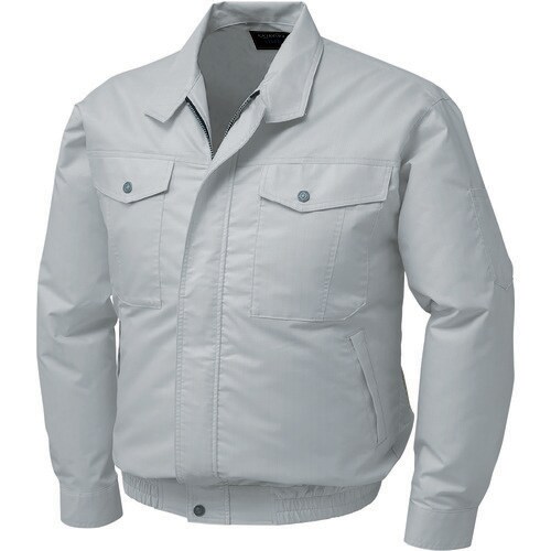 綿・ポリ混紡制電ウエアのみ シルバー M