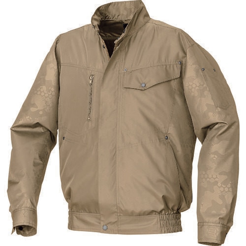 エンボスプリント空調服 キャメル×キャメルM