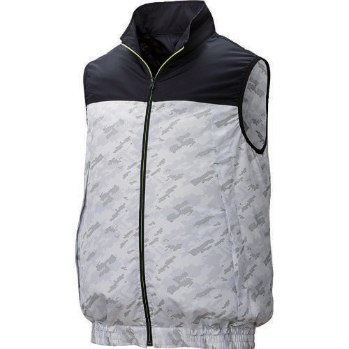 カジュアル空調ベスト ネイビー×薄グレーカモL