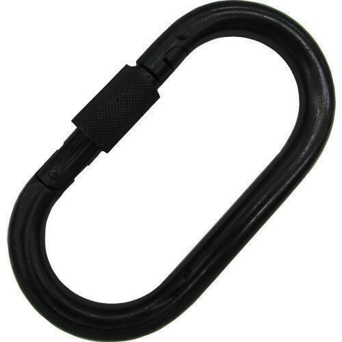 ステンレス カラビナ(環付) 黒色塗装