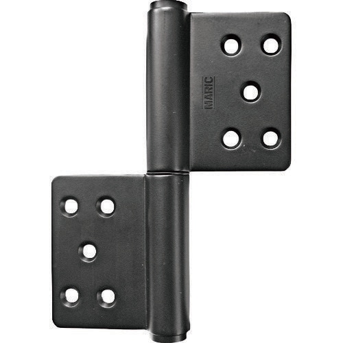 KJ旗丁番127ミリ マットブラック ビス付