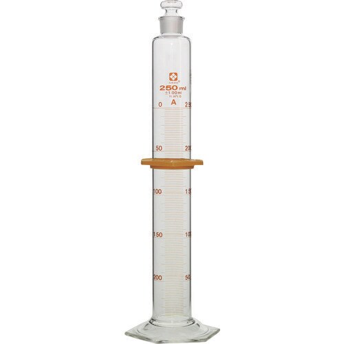 有栓メスシリンダー スーパーグレード 250mL