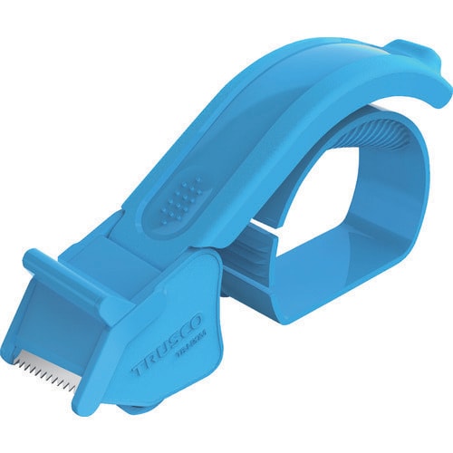 樹脂製テープカッター スカイブルー色 25ミリ幅