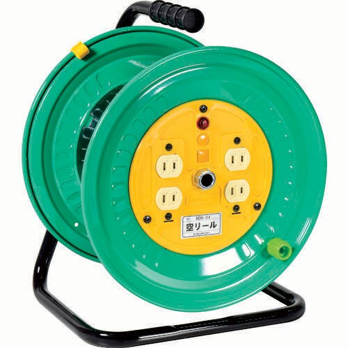 空リール 100V 屋内型 コンセント4個付