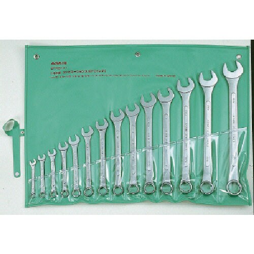 コンビネーションスパナセットインチサイズ 14本組