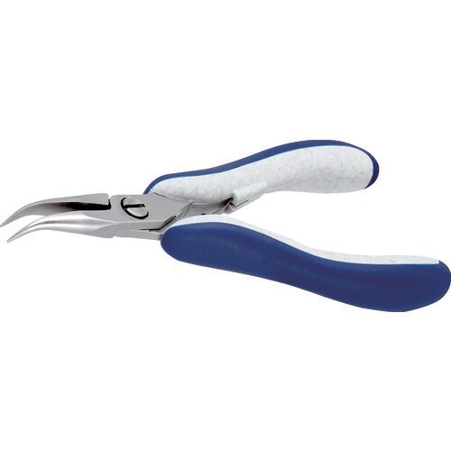 ESD精密プライヤー 曲爪 140mm