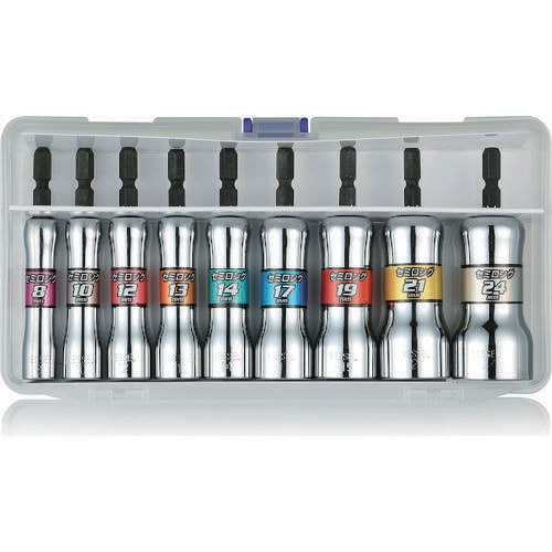 剛鍛セミロングソケット9本組 SL209PS