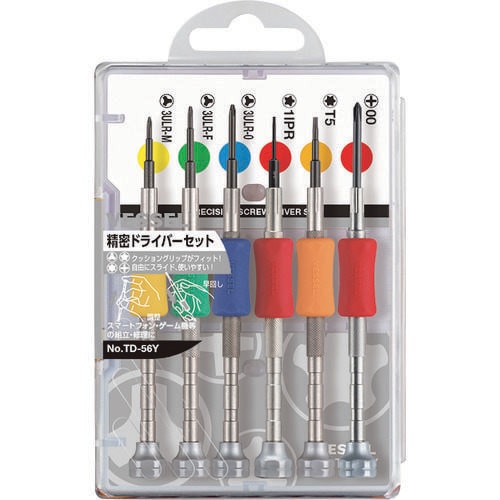 精密ドライバーセット TD−56Y 6サイズ入り