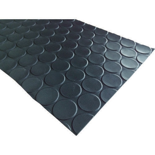 塩ビ養生マット コイン 黒