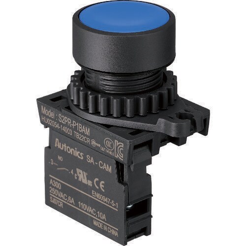 押しボタンスイッチ Φ25 1a 青