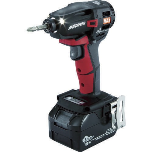 18V充電静音ドライバセット(アカ)5.0Ah