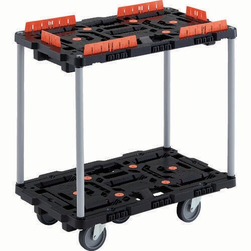 連結式樹脂製2段台車 2063395