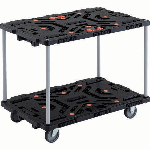 連結式樹脂製2段台車 2063398