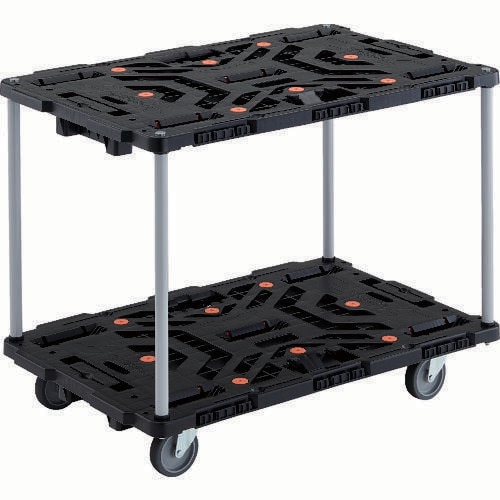 連結式樹脂製2段台車 2063392