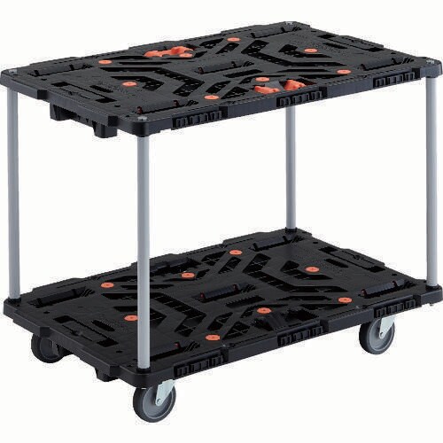 連結式樹脂製2段台車 2063400