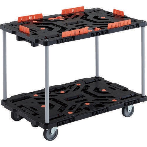 連結式樹脂製2段台車 2063402