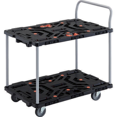 連結式樹脂製2段台車 2063482