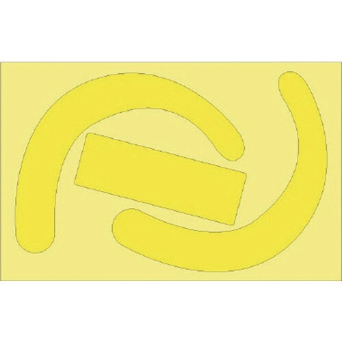 安全帯使用確認ステッカー 蛍光黄(10枚)