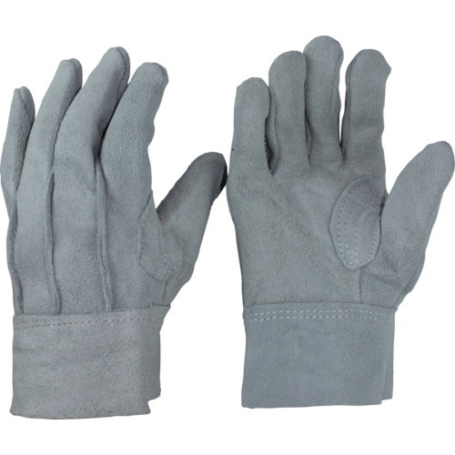 牛床革背縫い内綿手袋 L