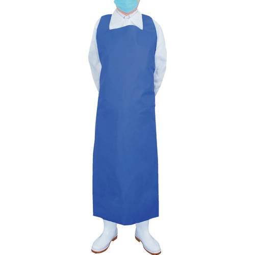 抗菌バリカルエプロン 青 M