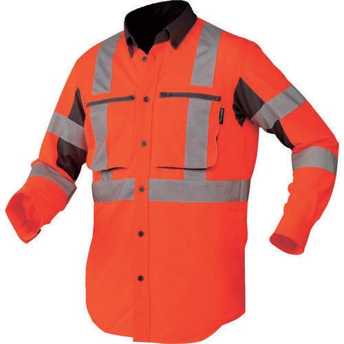 スーパークールサマーシャツ オレンジ Mサイズ