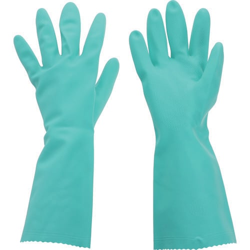 塩化ビニール手袋厚手 グリーン M