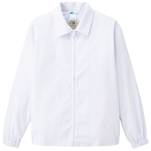 男女共用長袖ブルゾン 厚地 MH06上 白 M