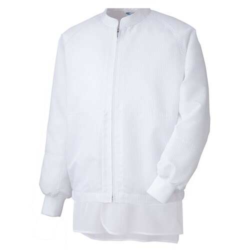 男女共用長袖ブルゾン MH318W上 白 3L