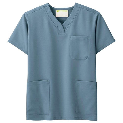 スクラブ VEM1001上 ダークグレー LL