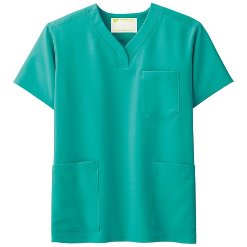 スクラブ VEM1006上 グリーン LL