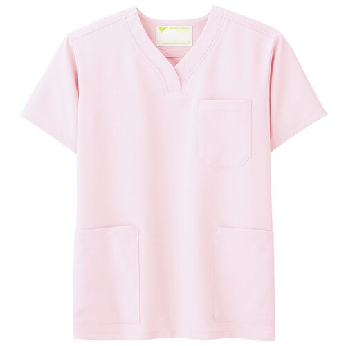 スクラブ VEM1012上 ペールピンク 4L