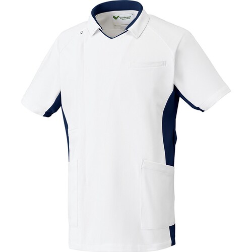 男性用ジャケット VEMG137上 白×紺 S