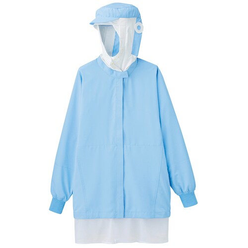 男女共用長袖ブルゾン VEH333FB上 青 S