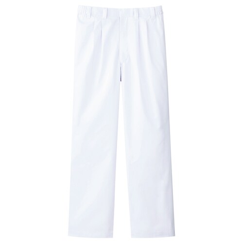 男子スラックス 厚地MH05下 ホワイト L