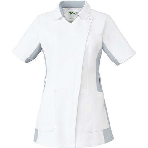 チュニックVEM131上 白×シルバーグレー 5L