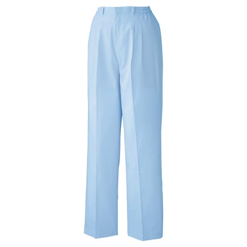 女子抗菌スラックス 厚地 WH10B下 青 13号