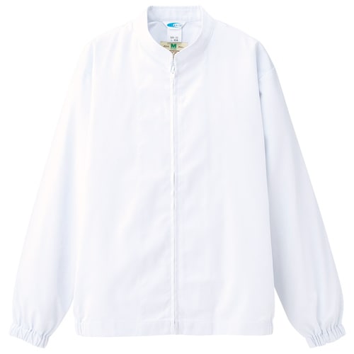 男女共用長袖ブルゾン MHS25W上 白 5L