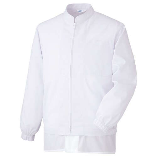 男女共用長袖ブルゾン MHS325W 上 白 S