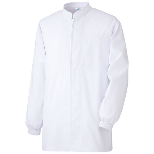 男女共用長袖コート MHS327上 白 3L