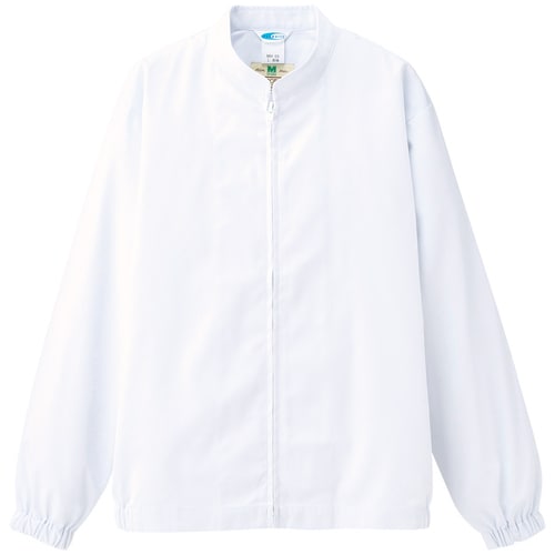男女共用長袖ブルゾン MHS24 上 白 SS