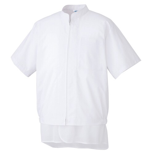 男女共用半袖ブルゾンMHS304 上 白 S