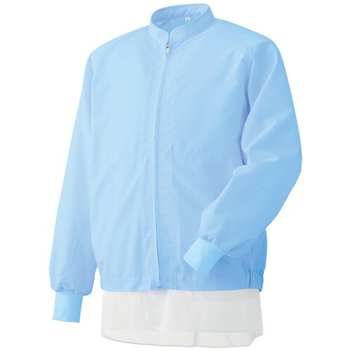 男女共用長袖ブルゾン MHS3218B上 青 S