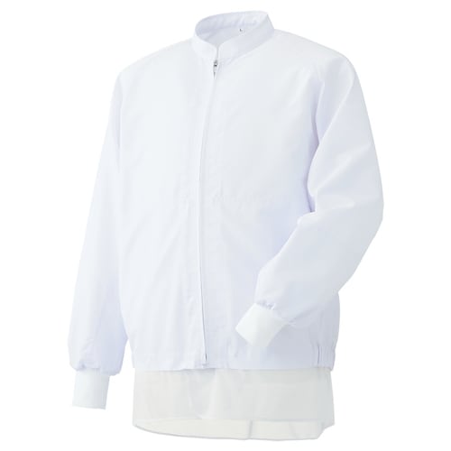 男女共用長袖ブルゾン MHS3218W上 白 M