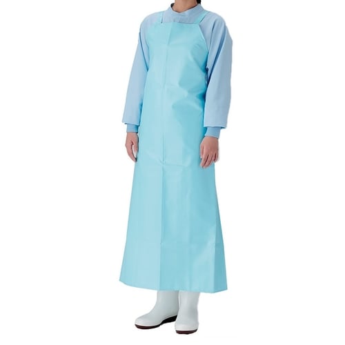 胸付きエプロン FWU−200B 90×105 青