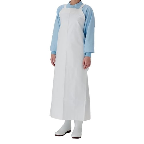 胸付きエプロン FWU−200B 90×115 白