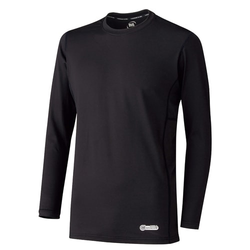 男女共用長袖Tシャツ VEC219上 黒 L